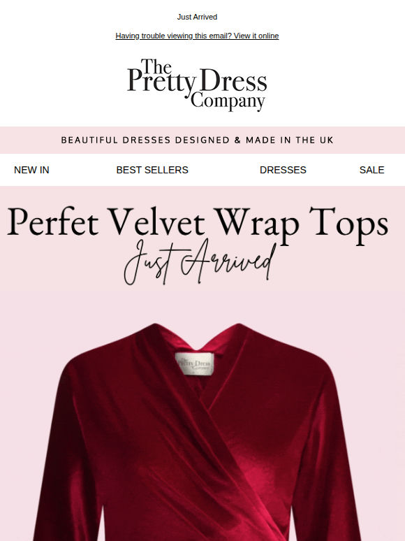 New In Perfect Velvet Wrap Tops ✨